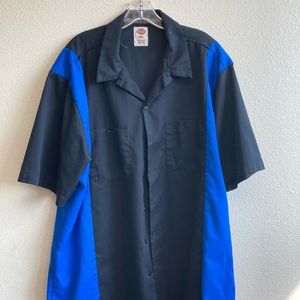 Dickies Bowling work shirt xxl Black and Blue